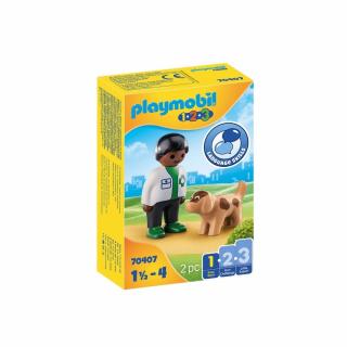 1.2.3 Veterinat Cu Catel Playmobil