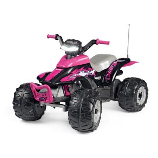 ATV Peg Perego Corral T-Rex 330W 12V +3 ani, Roz  Negru