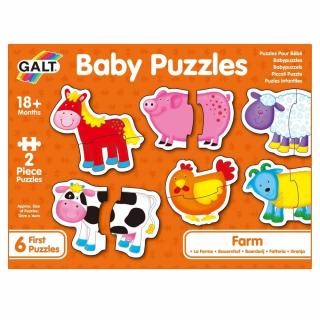 Baby Puzzle Galt - Ferma (2 piese)