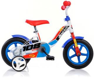 Bicicleta cu maner pentru parinti Dino Bikes Albastru