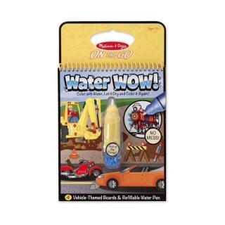 Carnet de colorat Melissa and Doug Apa Magica Vehicule