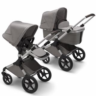 Carucior Bugaboo Fox 2 Complete Aluminium Grey Melange 2 in 1