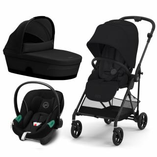 Carucior Cybex Melio Carbon B 3 in 1 Magic Black