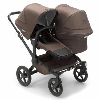 Carucior dublu Bugaboo Donkey 5 Duo Mineral Black Taupe