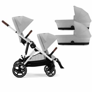 Carucior gemeni Cybex Gazelle S Silver Stone Grey