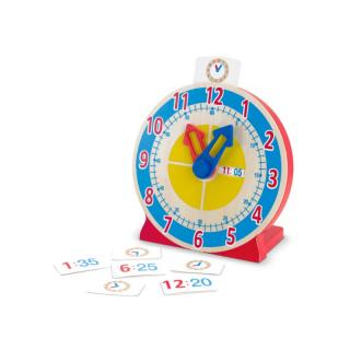 Ceas educativ din lemn Melissa and Doug