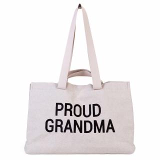 Geanta Childhome Proud Grandma Alb - Resigilat