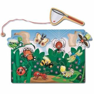 Joc din lemn magnetic Prinde insectele Melissa and Doug