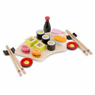 Jucarie de Lemn New Classic Toys Set Sushi