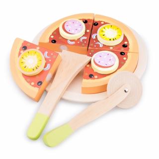 Jucarie din Lemn New Classic Toys Pizza Salami