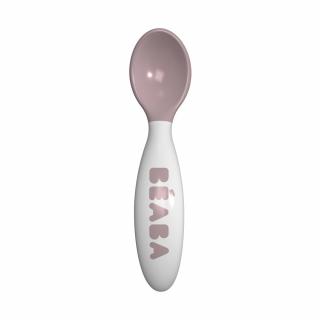 Lingurita ergonomica Beaba Roz Pastel - resigilat