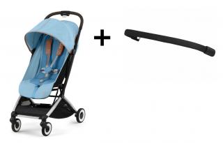 Pachet Carucior Cybex Orfeo si Bara de Protectie Silver Beach Blue