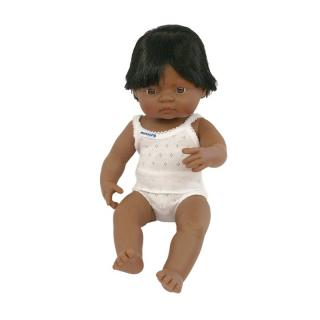 Papusa Baby hispanic baiat Miniland 38cm