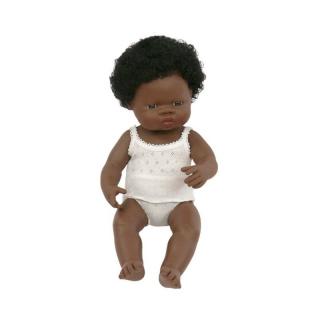 Papusa fetita africana Miniland 38 cm