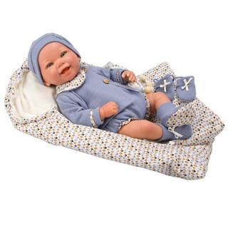 Papusa Reborn bebelus realist Arias Daniel 45 cm Blue