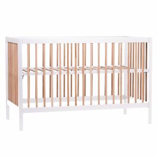 Patut Childhome Cot 97 Fag 60x120 cm, Natural Alb