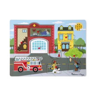 Puzzle cu sunete Brigada de pompieri Melissa and Doug