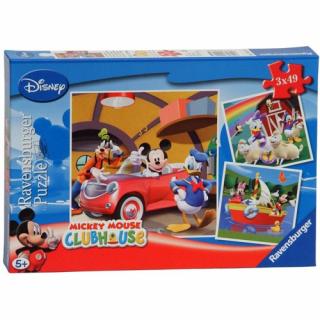 Puzzle Ravensburger Clubul Mickey Mouse - 3X49 piese