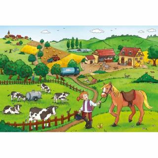 Puzzle Ravensburger Munca la Ferma - 2X12 piese