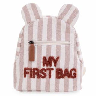 Rucsac pentru copii Childhome My First Bag Nude Alb