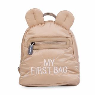 Rucsac pentru copii matlasat Childhome My First Bag Bej