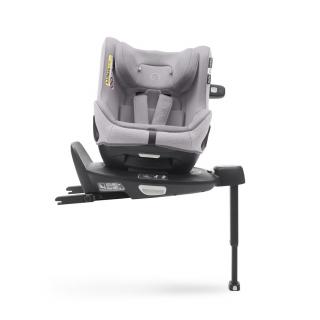 Scaun auto rotativ Bugaboo Owl Grey cu baza Isofix