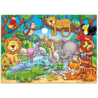 Set Puzzle Educativ Orchard Toys - Cine Este in Jungla?