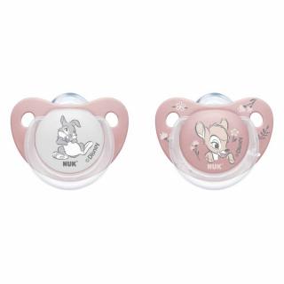 Suzeta Nuk Disney Bambi Silicon M, 0-6 luni, Set 2 Bucati