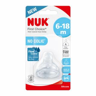 Tetina Nuk First Choice Plus Silicon M2, flux variabil, 6-18 luni