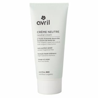 Crema neutra bio, cu ulei de migdale dulci, Avril, 200ml