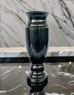 Vaza de granit negru H