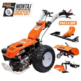 Motocultivator RURIS 1077CSP + lama de cosit CX77 + freza de sapat SX77 + plug PX77  16 CP