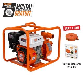 Motopompa RURIS  MP 50  + furtun refulare 2`` 20m 7 CP