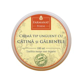 Crema naturala, tip Unguent cu Catina, Galbenele si vitamina E