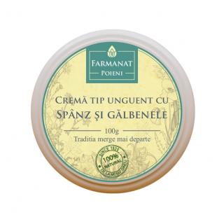 Crema naturala, tip Unguent cu Spanz si Galbenele
