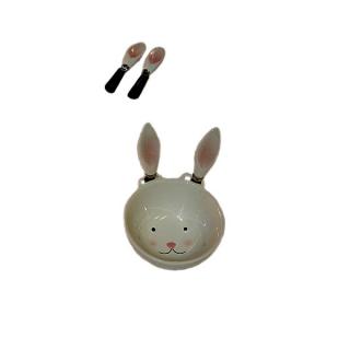 Bol Rabbit cu 2 cutite