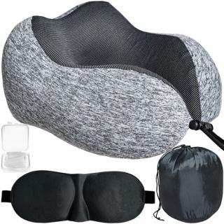 Set calatorie perna, masca ochi, dopuri urechi