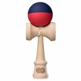 Kendama USA Kaizen 2.0 Half Split - Albastru si Rosu