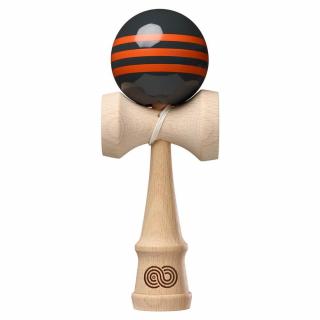 Kendama USA Kaizen Triple Stripe - Negru si Portocaliu