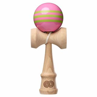 Kendama USA Kaizen Triple Stripe - Roz si Verde