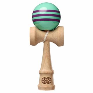 Kendama USA Kaizen Triple Stripe - Turcoaz cu Mov