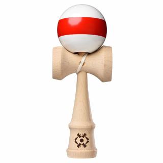 Kendama USA Tribute Single Stripe - Alb si Rosu