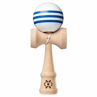 Kendama USA Tribute Triple Stripe - Alb cu Bleu