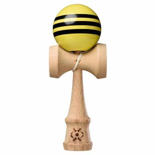 Kendama USA Tribute Triple Stripe - Galben cu Negru