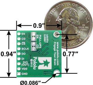 Breakout Pololu pentru card microSD cu stabilizator si traductor
