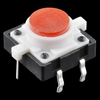 Buton tactil cu LED - Rosu