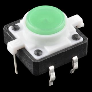 Buton tactil cu LED - Verde