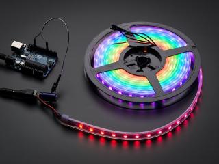 NeoPixel Digital RGB LED Strip - Negru 60 LED - Banda leduri - 4m