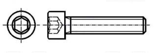 Set surub otel 4 mm (M4) X 25 mm (10 bucati) cap hexagon