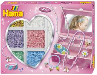 Bijuterii din margele Hama midi in cutie cadou